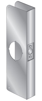 Pro-Lok EWP-135-CTR-S Stainless Steel Wrap-Around Plate, 5" x 14"