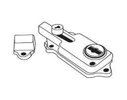 Pro-Lok EDL-140-B Door Guard – Multi-Purpose Keyed Bolt