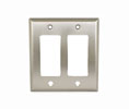 Pro Value SZBH18-SN Wall Plate - Double Rocker Plate - Satin Nickel Finish