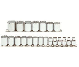 Proto 577-52215 Torqueplus™ 21 Pc Metric Socket Sets - 12 No. of Points