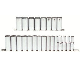 Proto 577-54201 Torqueplus™ 23 Pc Metric Deep Socket Sets - 1/2" Drive Size
