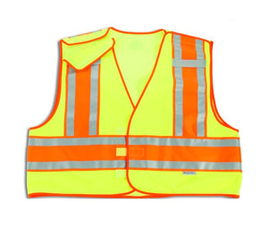 Ergodyne PSV3 HI-VIS GLOWEAR® Public Safety Vest - 4XL/5XL, Lime