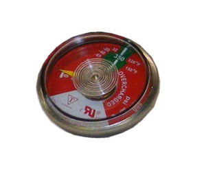 Pyro-Chem 550025 Pressure Gauge, 350 psi, Dry Valve