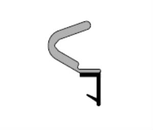 Pemko Q108W 18" Foam Kerf-in Weatherstrip