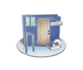 2 Panel Hollow Metal Door and Metal Frame Unit