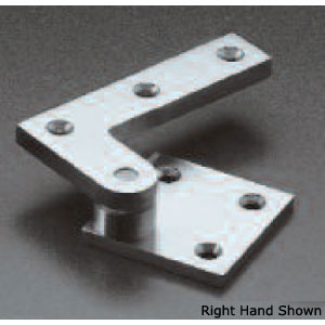 Rockwood CP40-625 Standard Floor Offset Pivot 3⁄8" thick - Polished Chrome Plated Brass