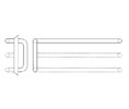 Rockwood BF11047 Standard Straight Push Pull Set