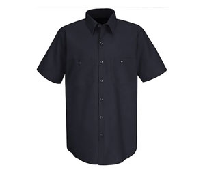 Red Kap SC40NY2XL Short Sleeve Uniform Work Shirt - Navy, 2X-Large