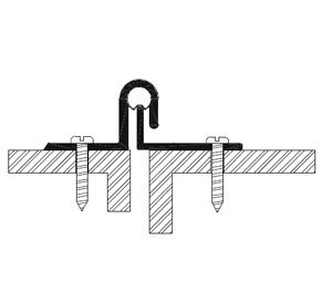 Reese 133-203C 84" Interlocking Weatherstrip - Clear Anodized Aluminum