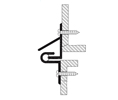 Reese 202-203G 44" Interlocking Weatherstrip - Gold Anodized Aluminum