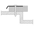 Reese 364SS 24" Door Jamb Weatherstrip - Stainless Steel - Neoprene Insert