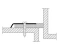 Reese 373SS 24" Door Jamb Weatherstrip - Stainless Steel - Neoprene Insert