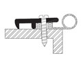 Reese 403D 96" Door Jamb Weatherstrip - Dark Bronze Anodized Aluminum - Neoprene Insert