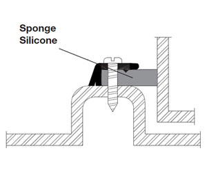 Reese 669C 36" Perimeter Seal Weatherstrip - Clear Anodized Aluminum - Silicone Insert