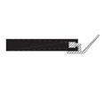Reese 758D 24" Hardware Compatible Weatherstip - Dark Bronze Anodized Aluminum - Vinyl Insert