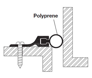 Reese 815D 80" Door Jamb Weatherstrip - Dark Bronze Anodized Aluminum - Polyprene Insert