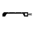 Reese 856D 42" Hardware Compatible Weatherstip - Dark Bronze Anodized Aluminum - Pile Insert