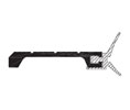 Reese 859D 48" Hardware Compatible Weatherstip - Dark Bronze Anodized Aluminum - Vinyl Insert