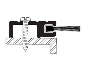 Reese 918A 36" Door Jamb Weatherstrip - Mill Finish Aluminum - Nylon Brush Insert