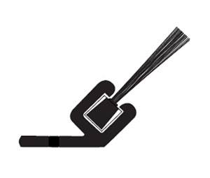 Reese 934C 96" Door Jamb Weatherstrip - Clear Anodized Aluminum - Nylon Brush Insert