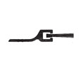 Reese 956A 24" Door Jamb Weatherstrip - Mill Finish Aluminum - Nylon Brush Insert