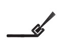 Reese 958A 24" Door Jamb Weatherstrip - Mill Finish Aluminum - Nylon Brush Insert