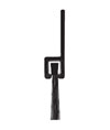 Reese 959C 24" Door Jamb Weatherstrip - Clear Anodized Aluminum - Nylon Brush Insert