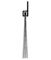 Reese 960D 24" Door Sweep Weatherstrip - Dark Bronze Anodized Aluminum - Nylon Brush Insert