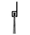 Reese 962C 24" Door Sweep Weatherstrip - Clear Anodized Aluminum - Nylon Brush Insert
