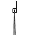 Reese 963C 28" Door Sweep Weatherstrip - Clear Anodized Aluminum - Nylon Brush Insert
