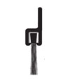 Reese 964C 24" Door Sweep Weatherstrip - Clear Anodized Aluminum - Nylon Brush Insert
