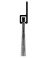 Reese 965G 24" Door Sweep Weatherstrip - Gold Anodized Aluminum - Nylon Brush Insert