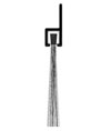 Reese 977D 24" Door Sweep Weatherstrip - Dark Bronze Anodized Aluminum - Nylon Brush Insert
