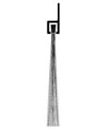 Reese 978C 24" Door Sweep Weatherstrip - Clear Anodized Aluminum - Nylon Brush Insert