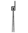 Reese 979C 24" Door Sweep Weatherstrip - Clear Anodized Aluminum - Nylon Brush Insert