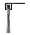 Reese 985C 24" Door Sweep Weatherstrip - Clear Anodized Aluminum - Nylon Brush Insert