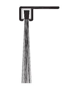 Reese 986C 56" Door Sweep Weatherstrip - Clear Anodized Aluminum - Nylon Brush Insert