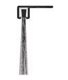 Reese 986C 24" Door Sweep Weatherstrip - Clear Anodized Aluminum - Nylon Brush Insert