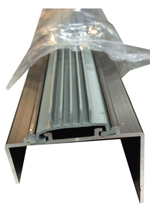 Door Shoe with Extender and Fingered Vinyl insert