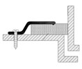 Reese DS79D 24" Door Jamb Weatherstrip - Dark Bronze Anodized Aluminum - Neoprene Insert
