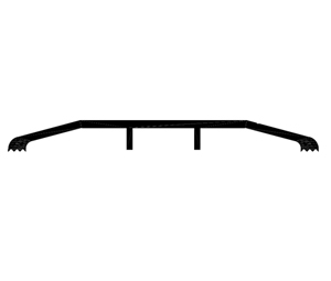 Reese S105A 36" Saddle Threshold - Mill Finish Aluminum