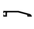 Reese S482D 24" Half Saddle Threshold - Dark Bronze Anodized Aluminum