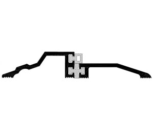 Reese S498DN 84" Thermal Break Panic Threshold - Dark Bronze Anodized Aluminum W/ Neoprene Insert