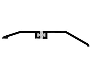 Reese S567A 60" Thermal Break Offset Threshold - Mill Finish Aluminum