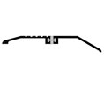 Reese S569D 24" Thermal Break Offset Threshold - Dark Bronze Anodized Aluminum