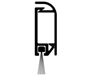 Reese 954D 30 Door Bottom with 3/8" Nylon Brush Dark Bronze Anodized Aluminum 30" Length