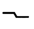 Reese 132G 24" Interlocking Weatherstrip - 1-1/16" Width - Gold Anodized Aluminum