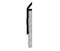 Reese 362D 42" Door Sweep Weatherstrip with Vinyl Insert - 1-1/4"H - Dark Bronze Anodized Aluminum
