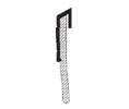 Reese 377D 42" Door Sweep Weatherstrip with Vinyl Insert - 1"H - Dark Bronze Anodized Aluminum