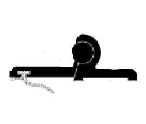 Reese 393G 42" Astragal Weatherstrip with Vinyl Insert - Gold Anodized Aluminum